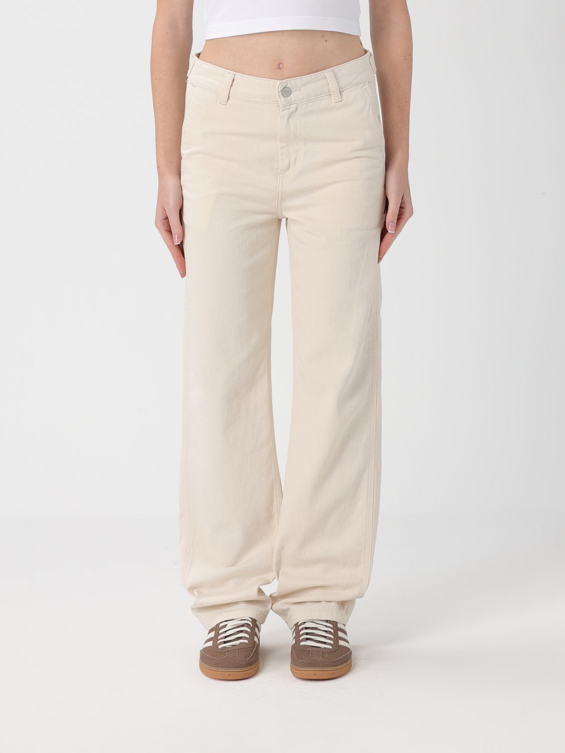Carhartt Jeans Wip Woman Color White In Neutral