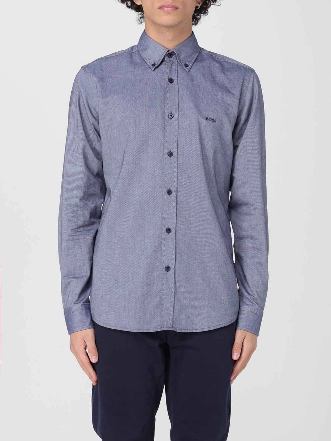 Hugo Boss Camicia Boss In Popeline Di Cotone