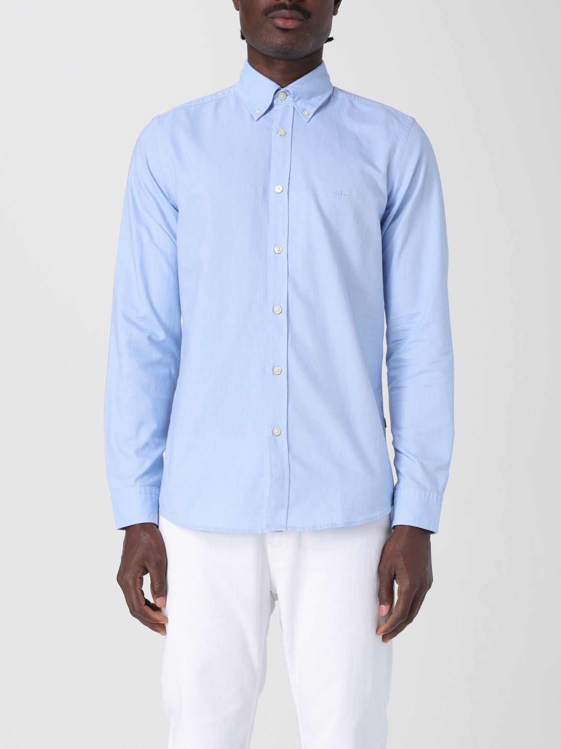 Hugo Boss Camicia Boss In Popeline Di Cotone