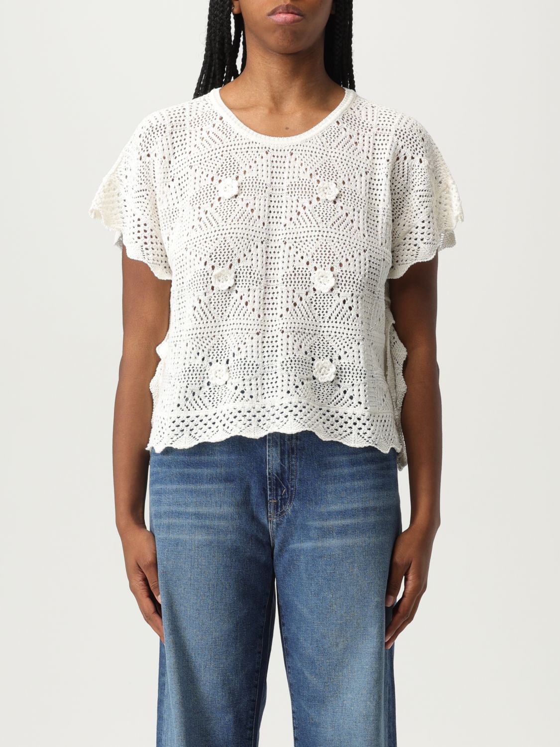 Shop Twinset Sweater Woman Color White
