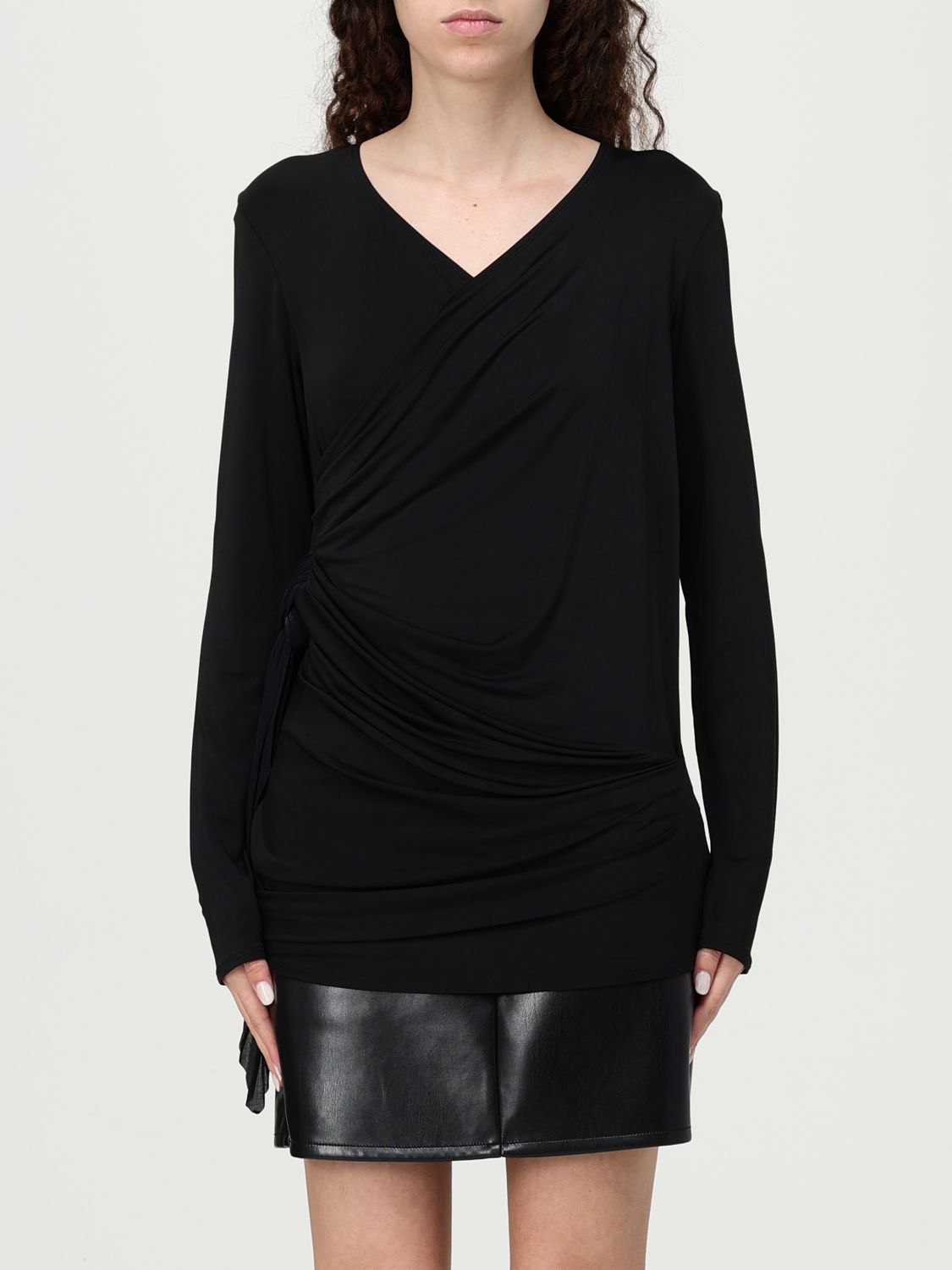 Diesel Draped V-neck Wrap-on Top