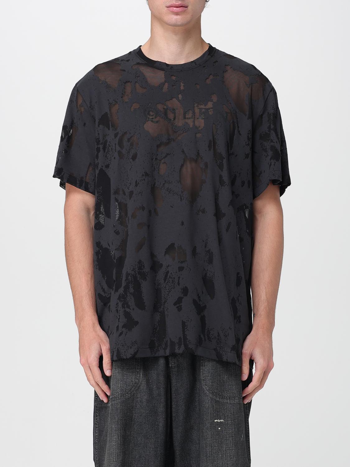 Alexander Mcqueen Alexander Mc Queen Charcoal Black Cotton T Shirt In Black