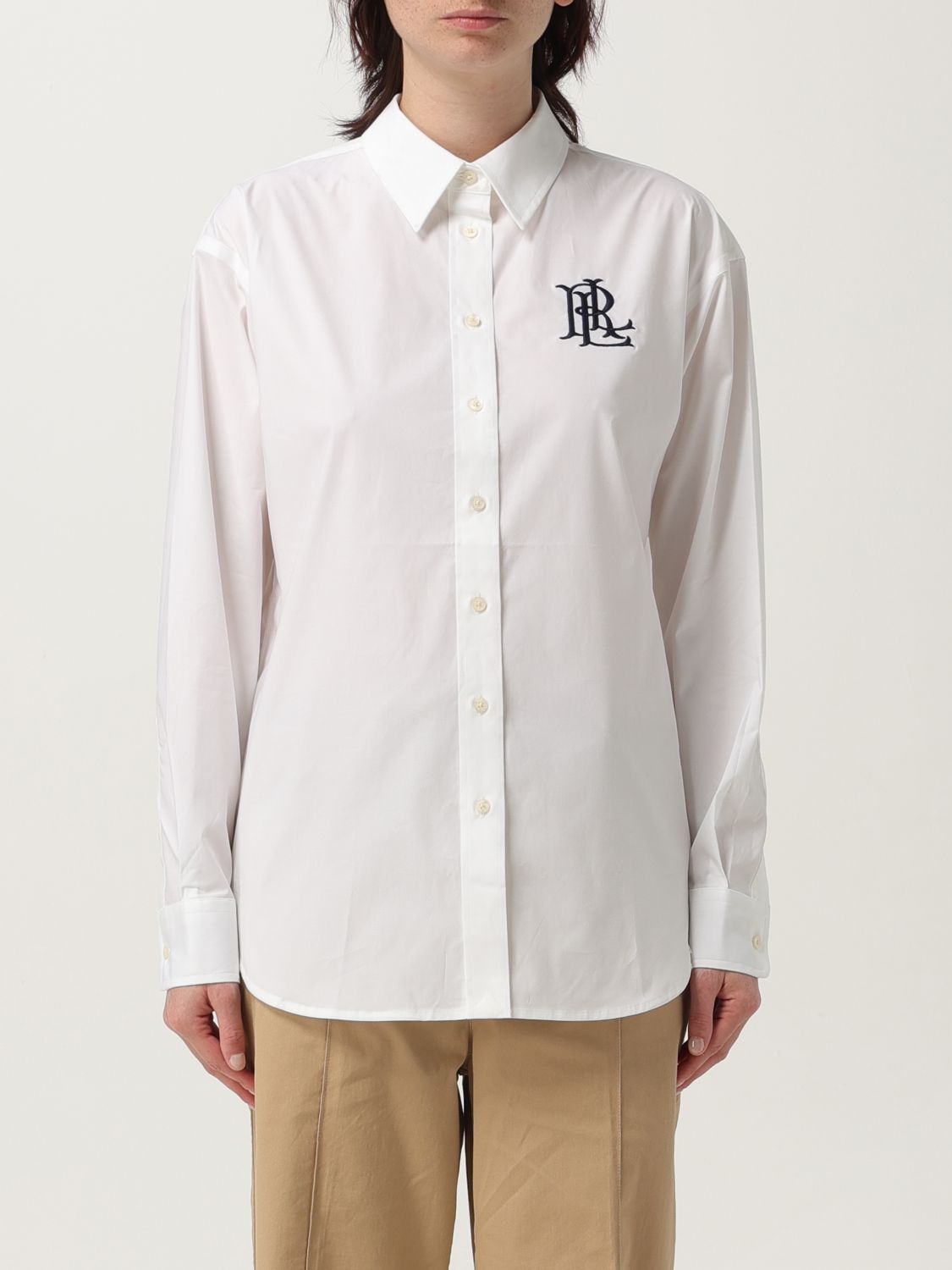 Polo Ralph Lauren Kotta Long Sleeve Button Front Shirt In White