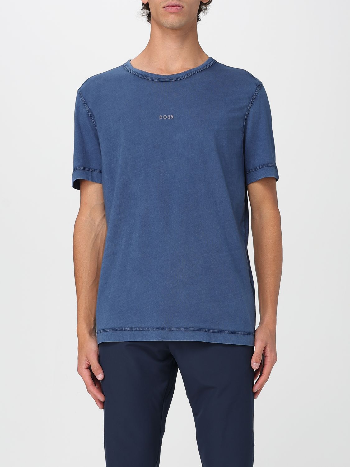 Hugo Boss T-shirt Boss Uomo Colore Denim In Blue
