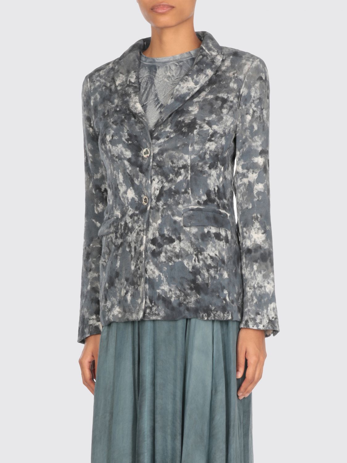 Avant Toi Blue Linen Blend Blazer