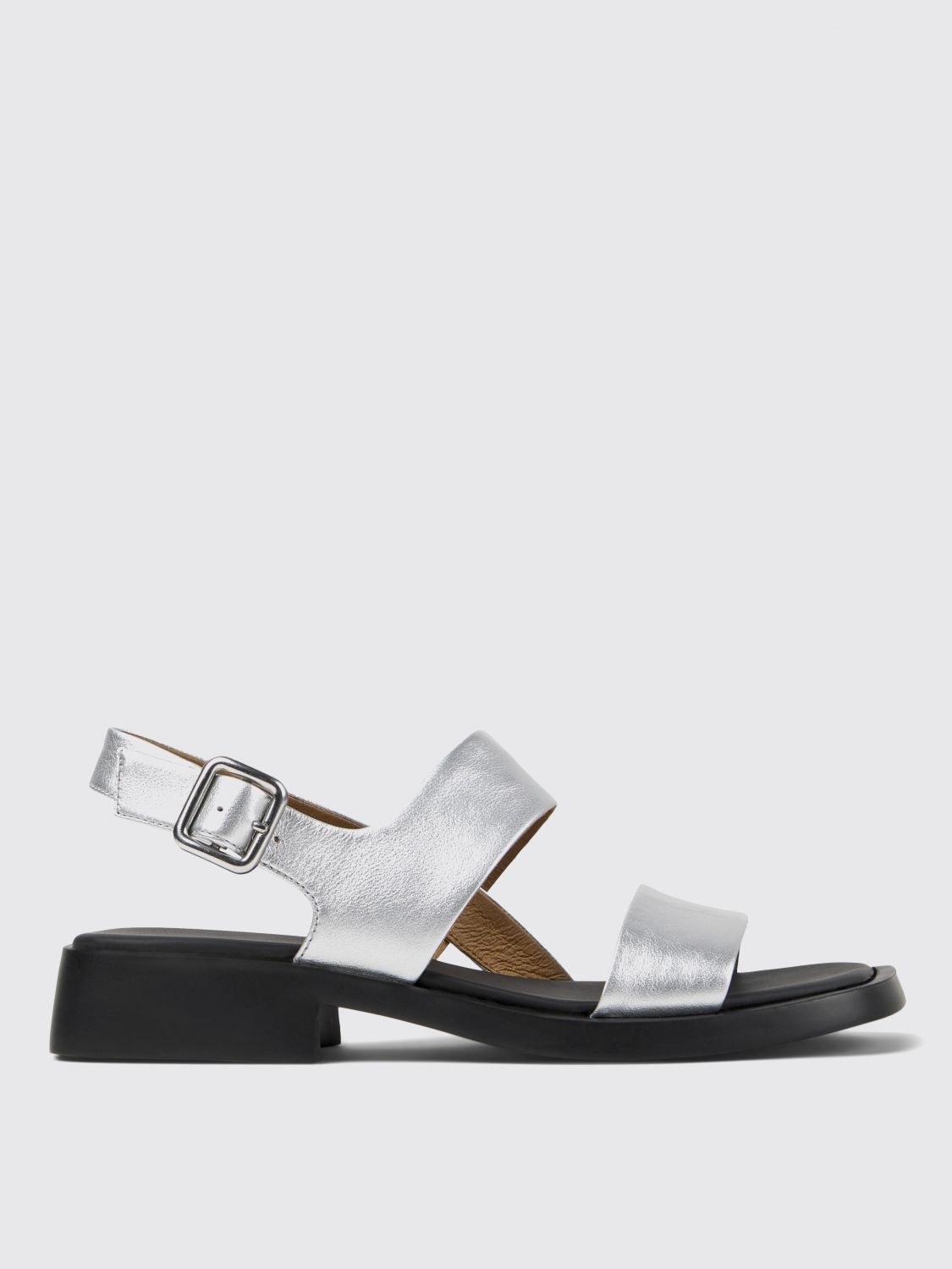 Shop Camper Flat Sandals Woman Color Grey