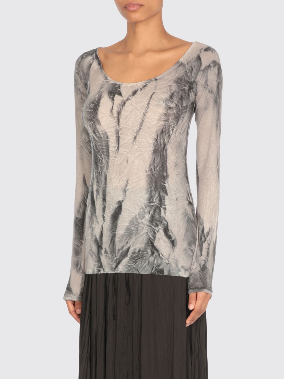Avant Toi Grey Silk Blend Sweater