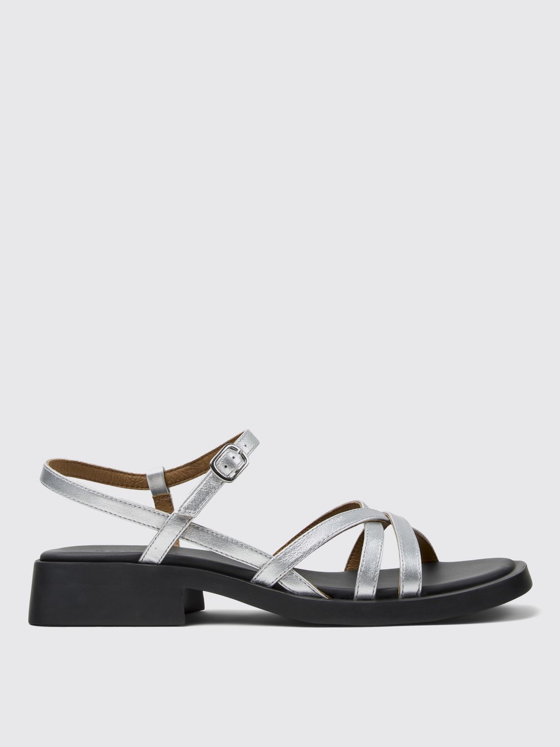 Shop Camper Flat Sandals Woman Color Grey