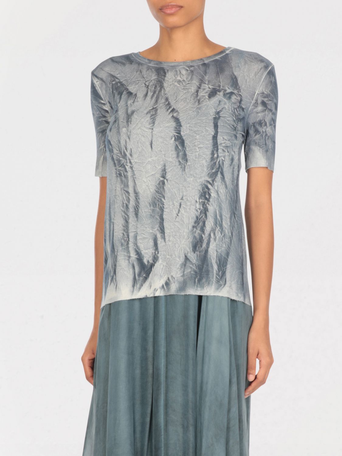 Shop Avant Toi T-shirt Woman Color Blue