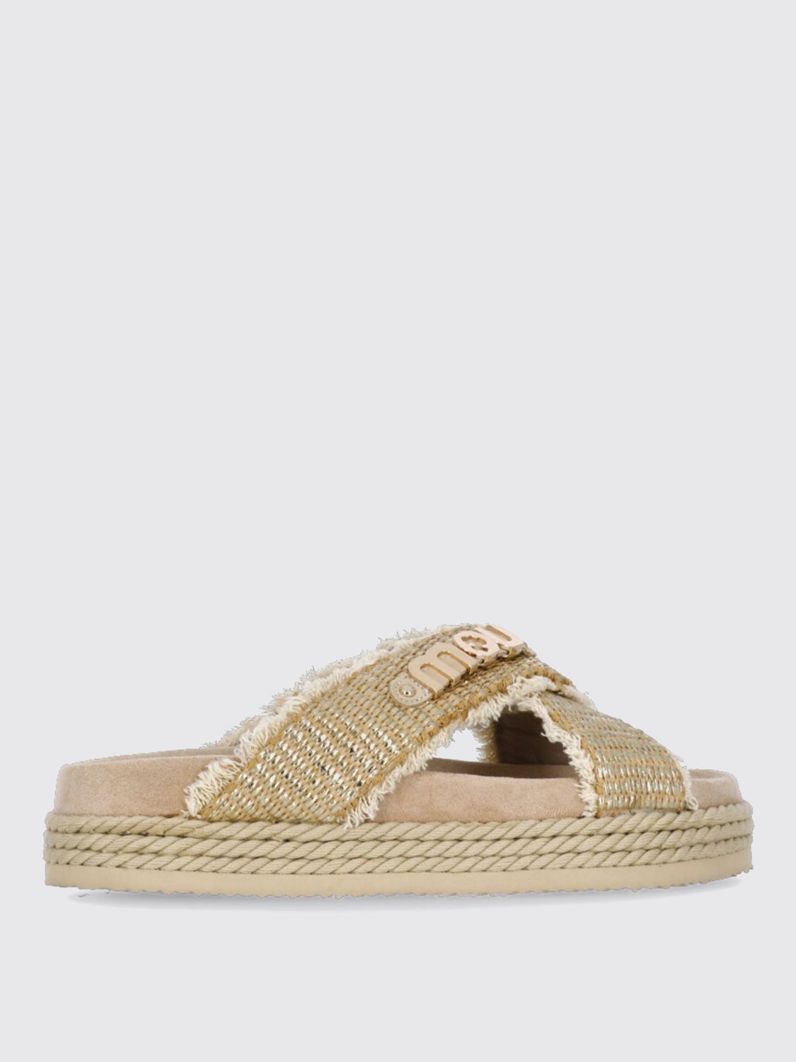 MOU FLAT SANDALS MOU WOMAN COLOR GOLD H01334047