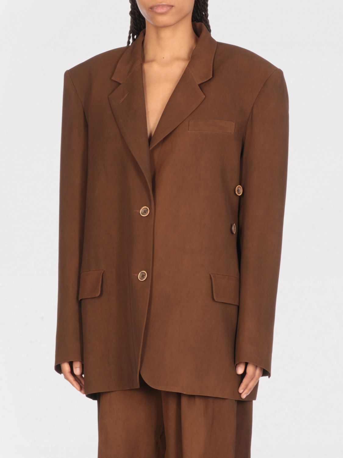 Uma Wang Blazer  Woman Color Brown