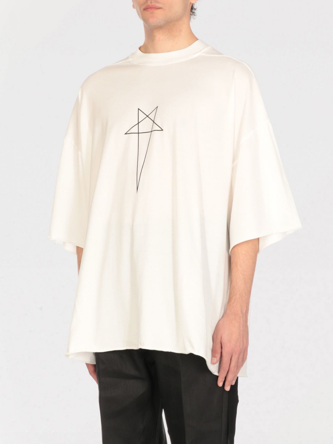Rick Owens Drkshdw Graphic Print Oversized Crewneck T-shirt