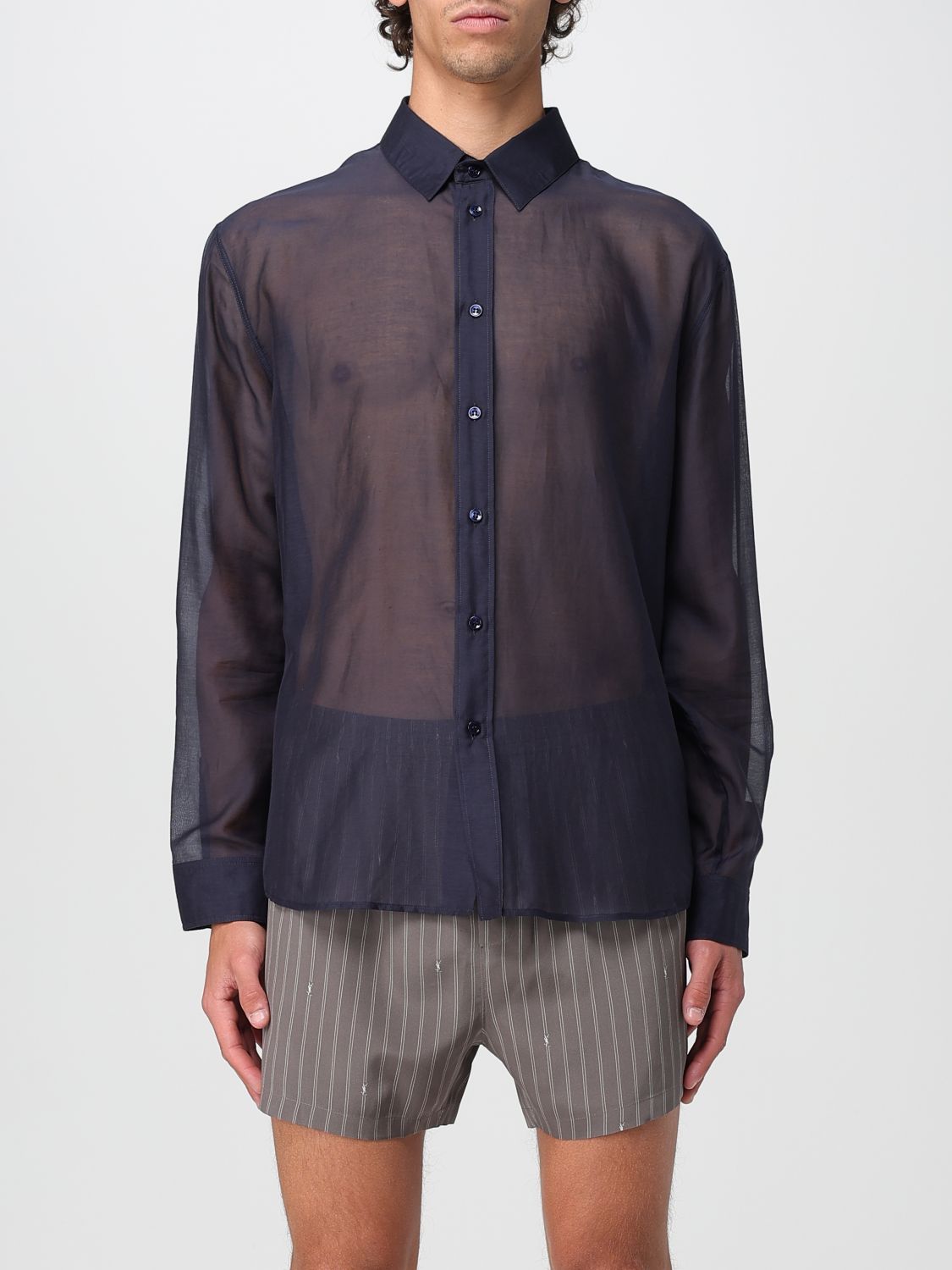 Saint Laurent Hemd  Herren Farbe Blau