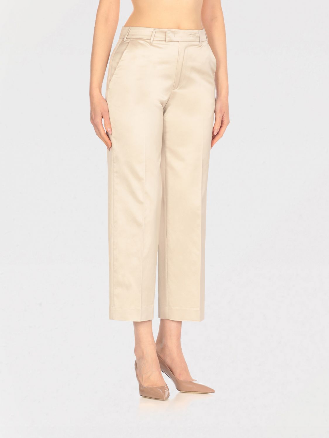 PT TORINO PANTS PT TORINO WOMAN COLOR IVORY H01483044