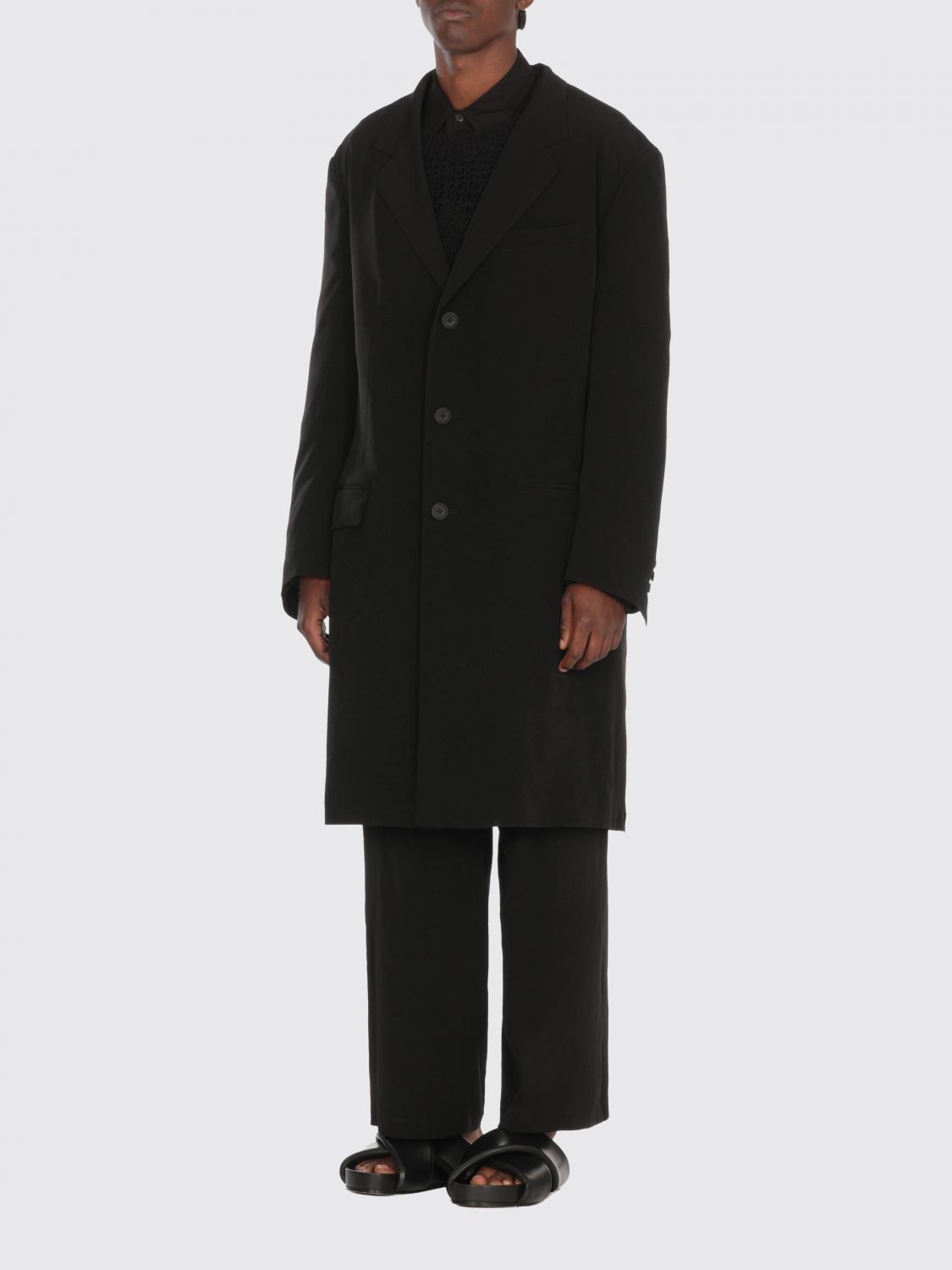 Yohji Yamamoto Lapel-collar Three-pocket Coat