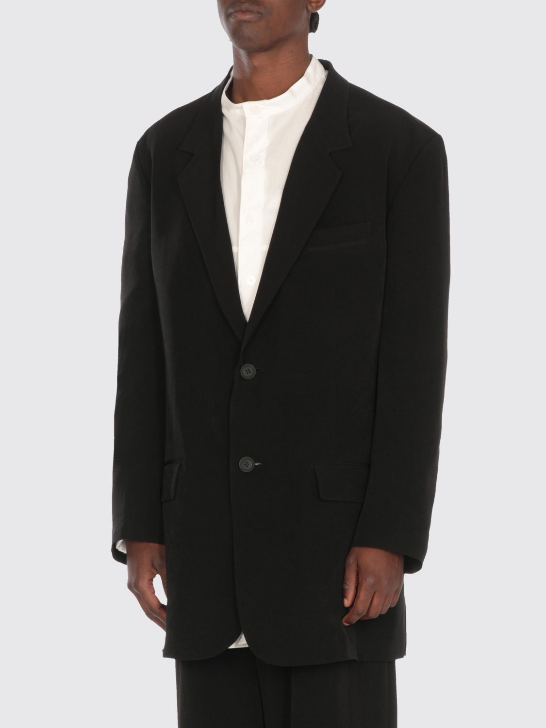 Yohji Yamamoto Single-breasted Blazer With Back Opening