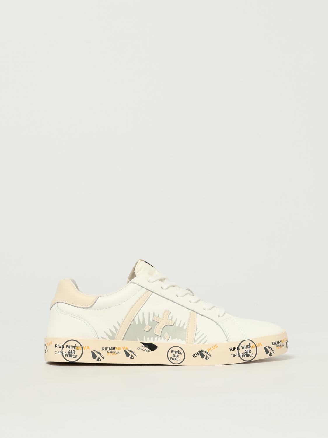 Premiata Andy Leather Sneakers In White