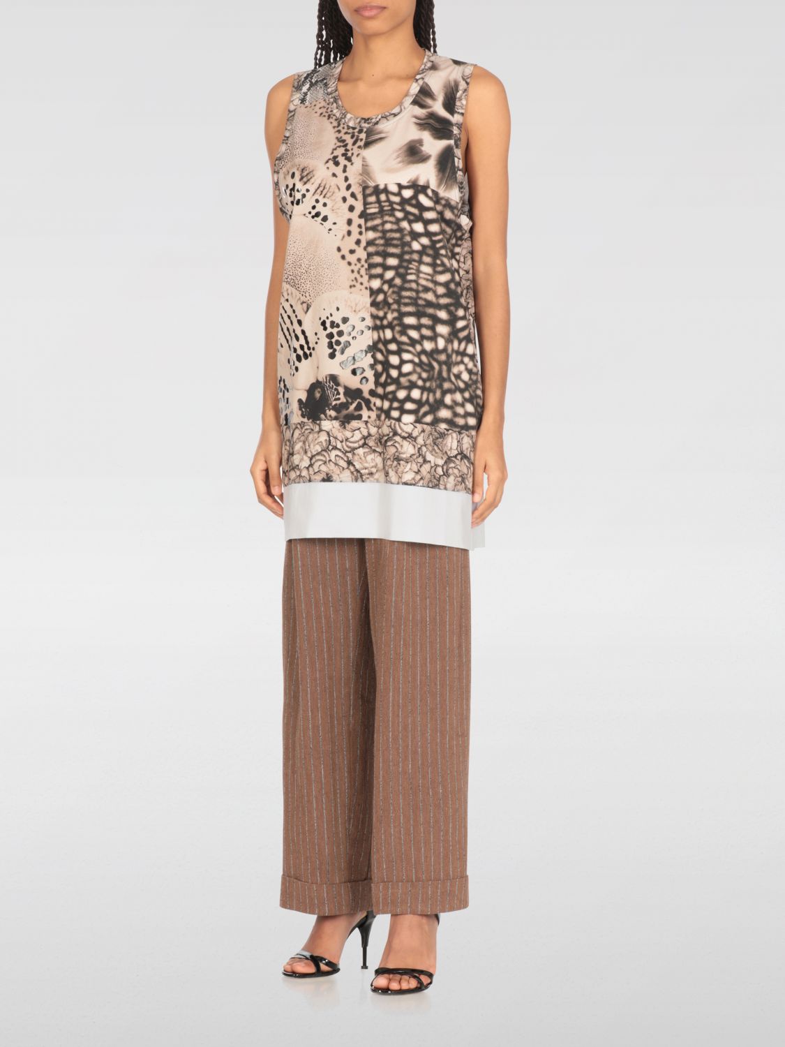 Shop Dries Van Noten Top Woman Color Ivory