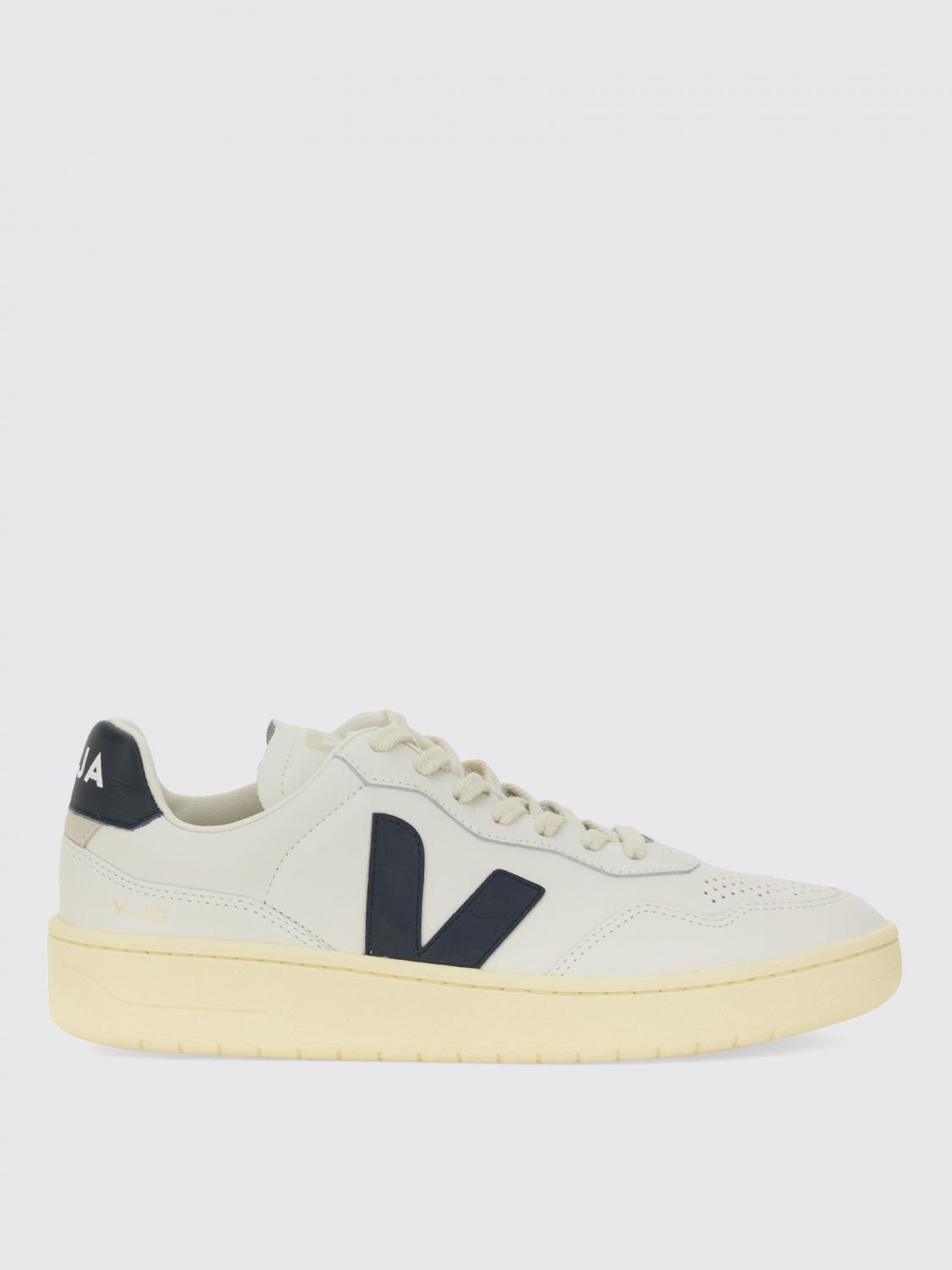Veja V-90 Man Sneakers White Size 9 Leather