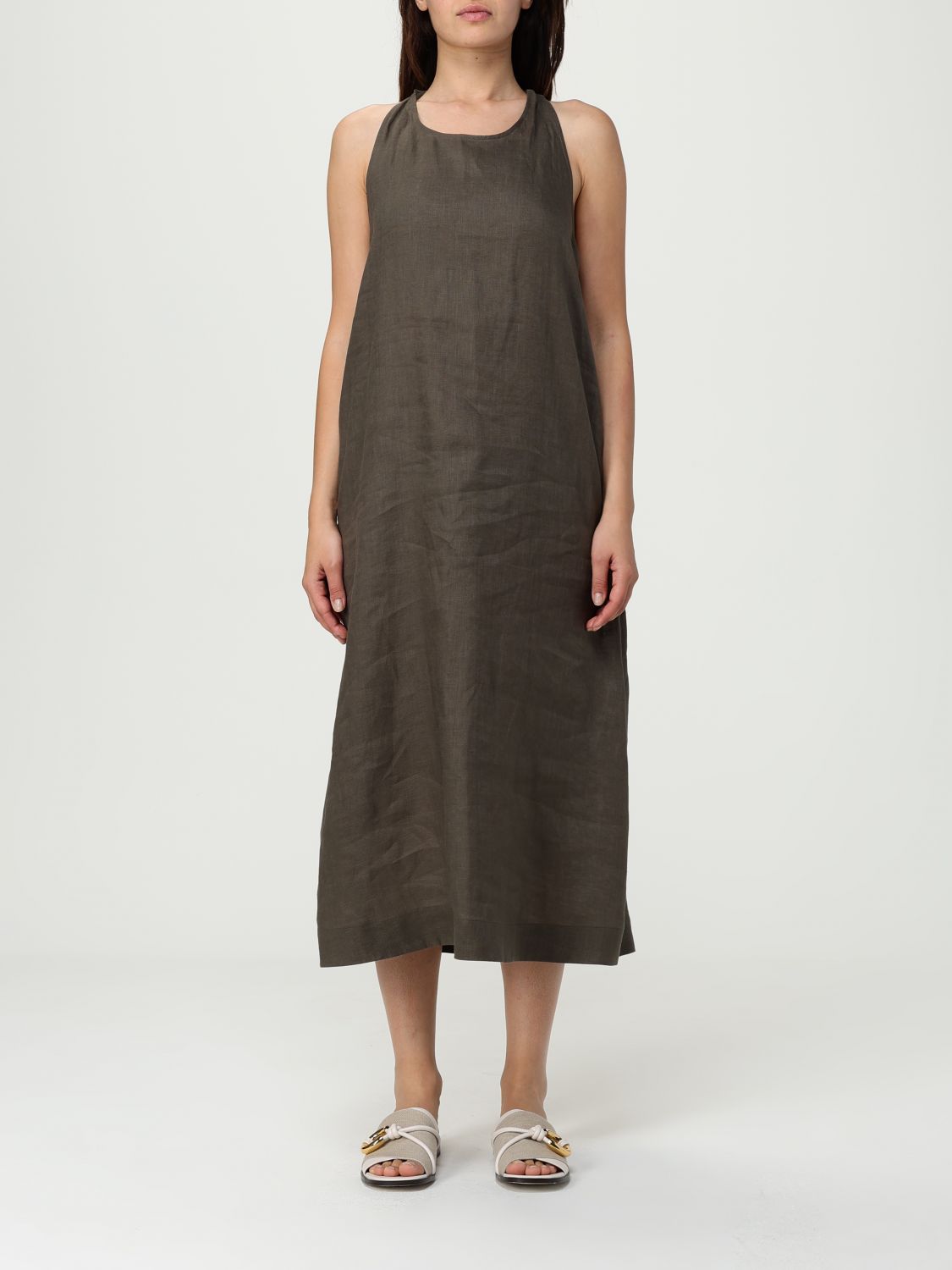 Mm Max Mara Kleider Damen Farbe Grün In Gray