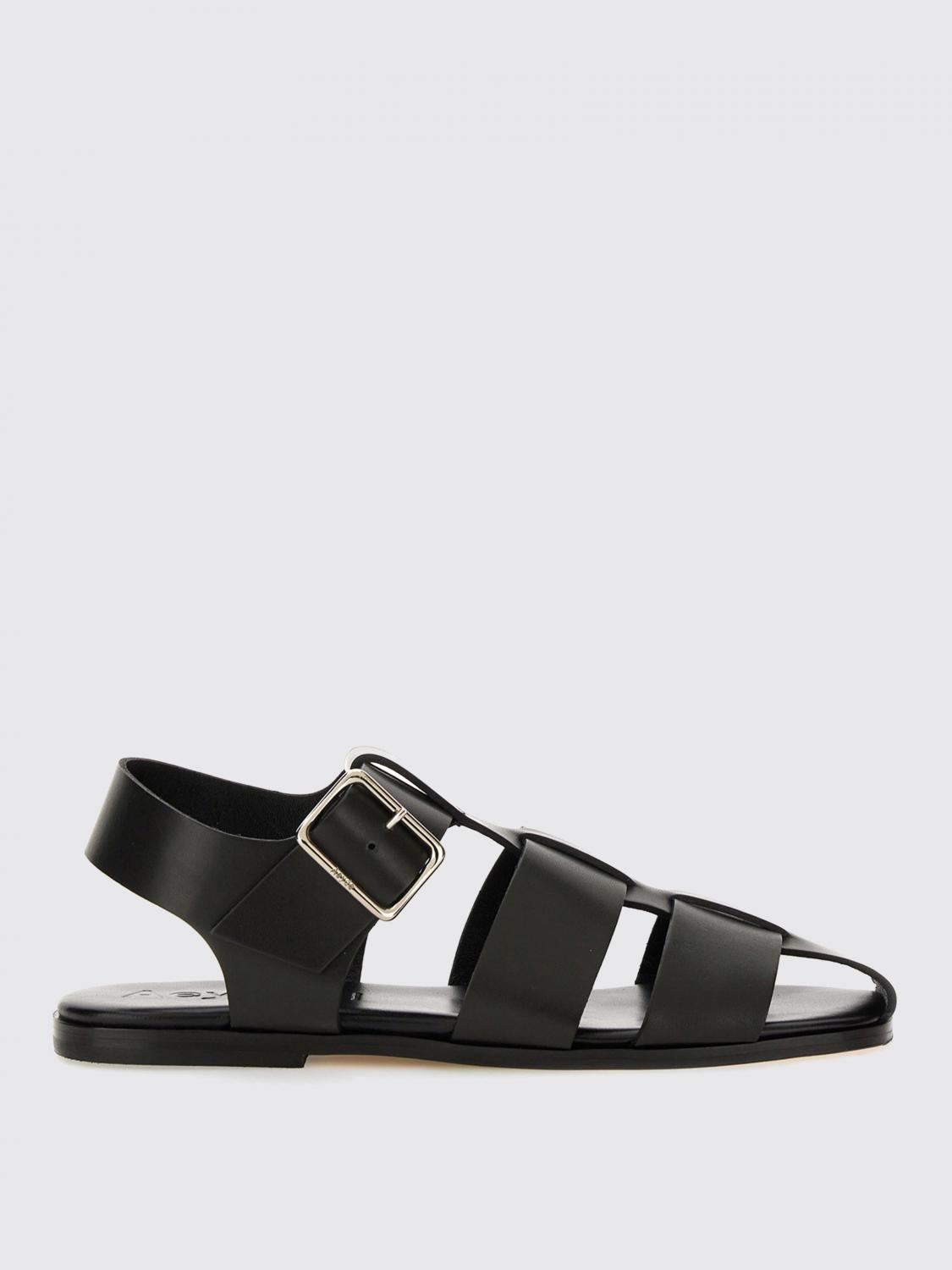 Aeyde Strappy Open Toe Flat Sole Sandals