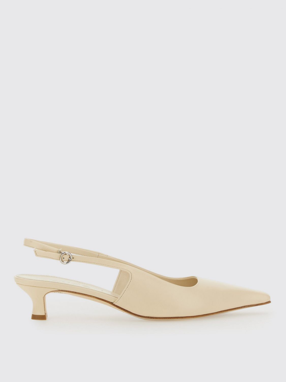Aeyde Catrina Leather Kitten-heel Slingback Pumps