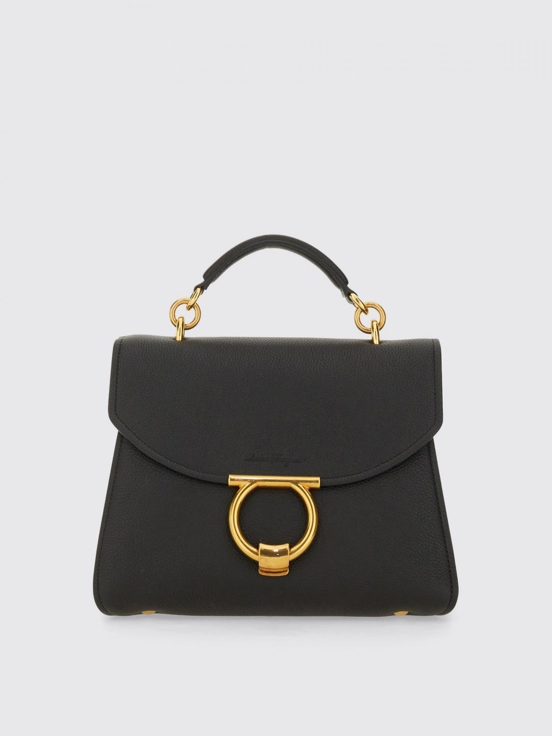 Ferragamo Margot Calfskin Cross-body Bag With Top Handle
