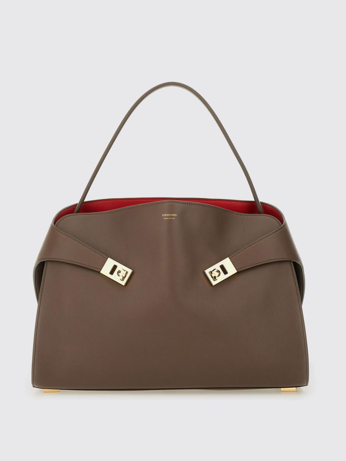 FERRAGAMO SHOULDER BAG FERRAGAMO WOMAN COLOR BROWN H02832032
