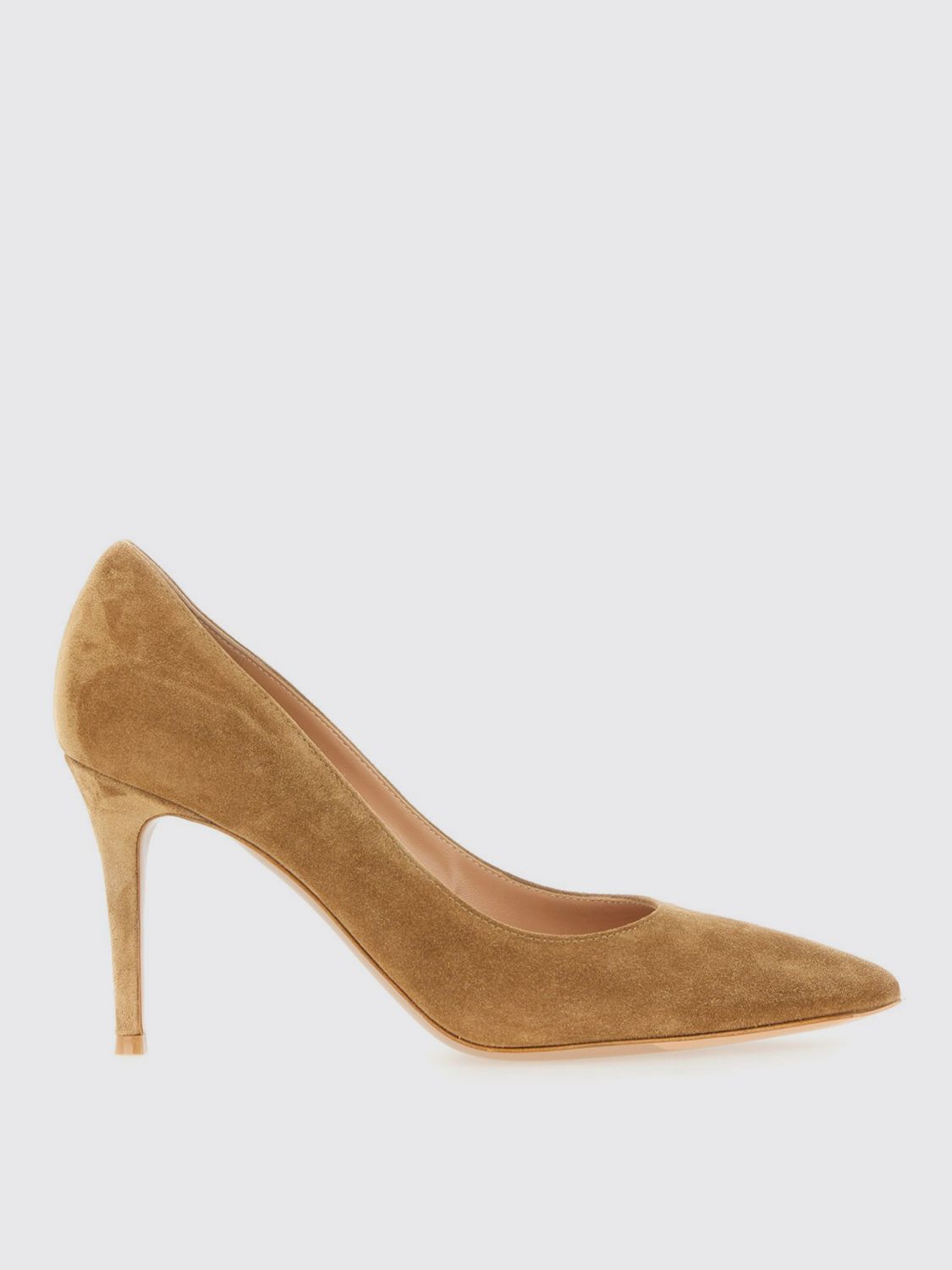 Gianvito Rossi 85 Suede Pointed Toe Stiletto Pumps