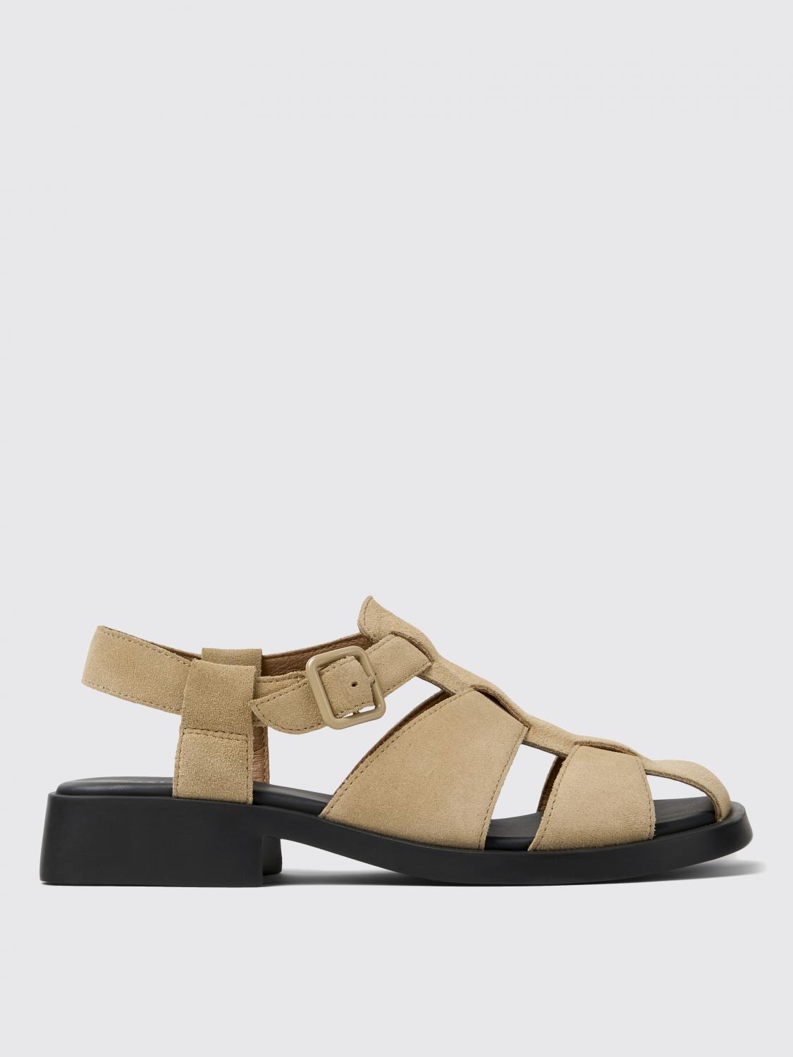 Camper Flat Sandals  Woman Color Beige In Neutral