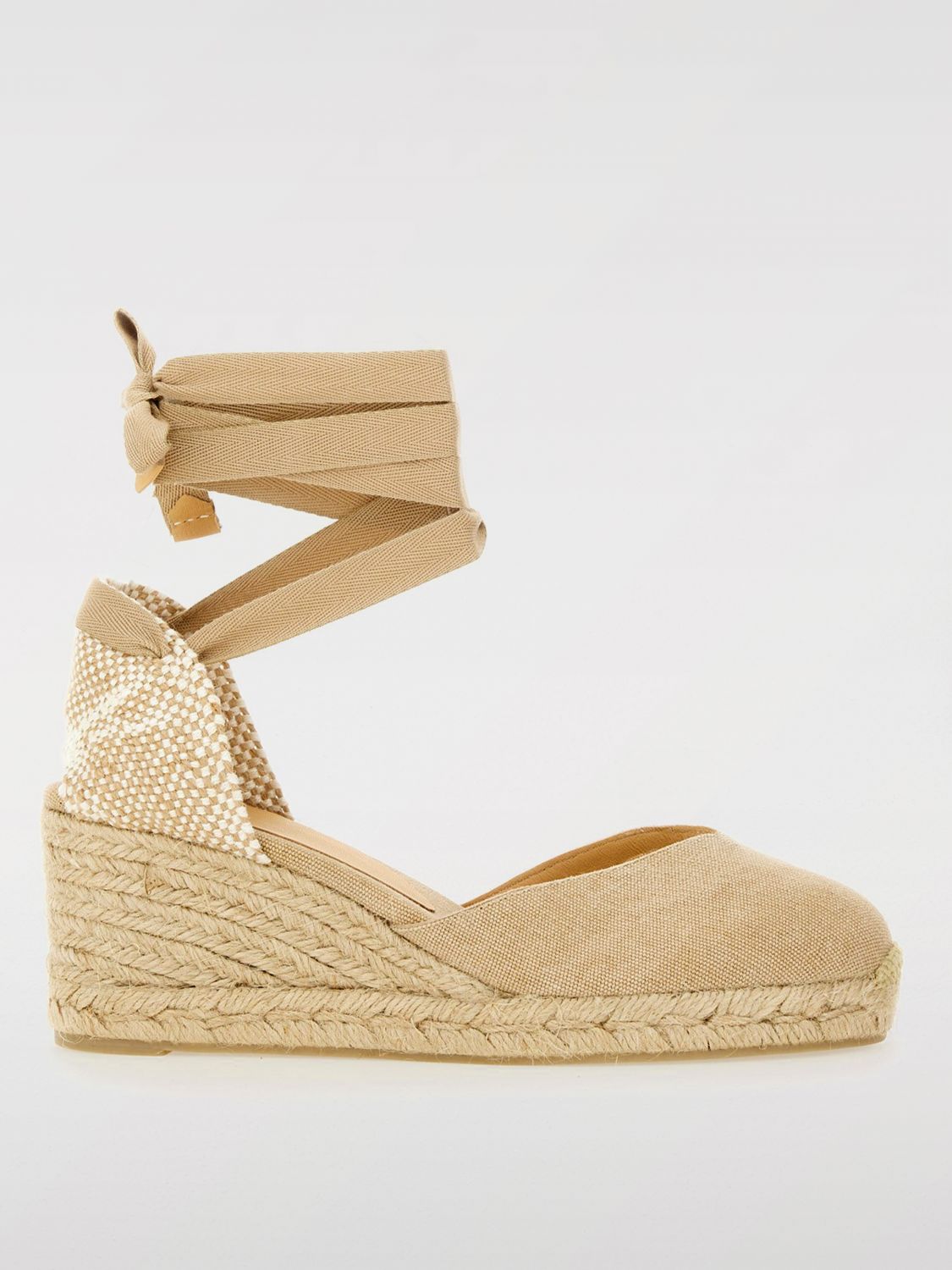 Castaã±er Beige Carnia Wedges