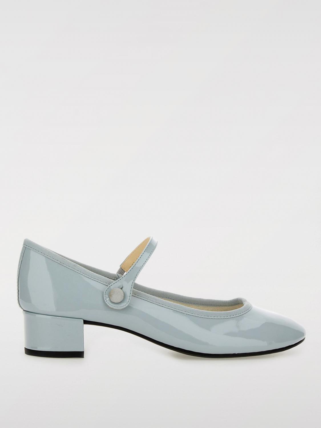 Repetto 30mm Rose Patent Pumps In Green