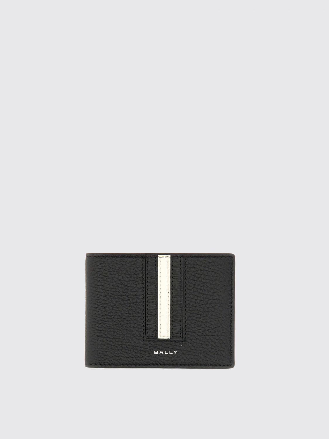 Bally Leather Wallet With Bi-fold Design And Textured Finish