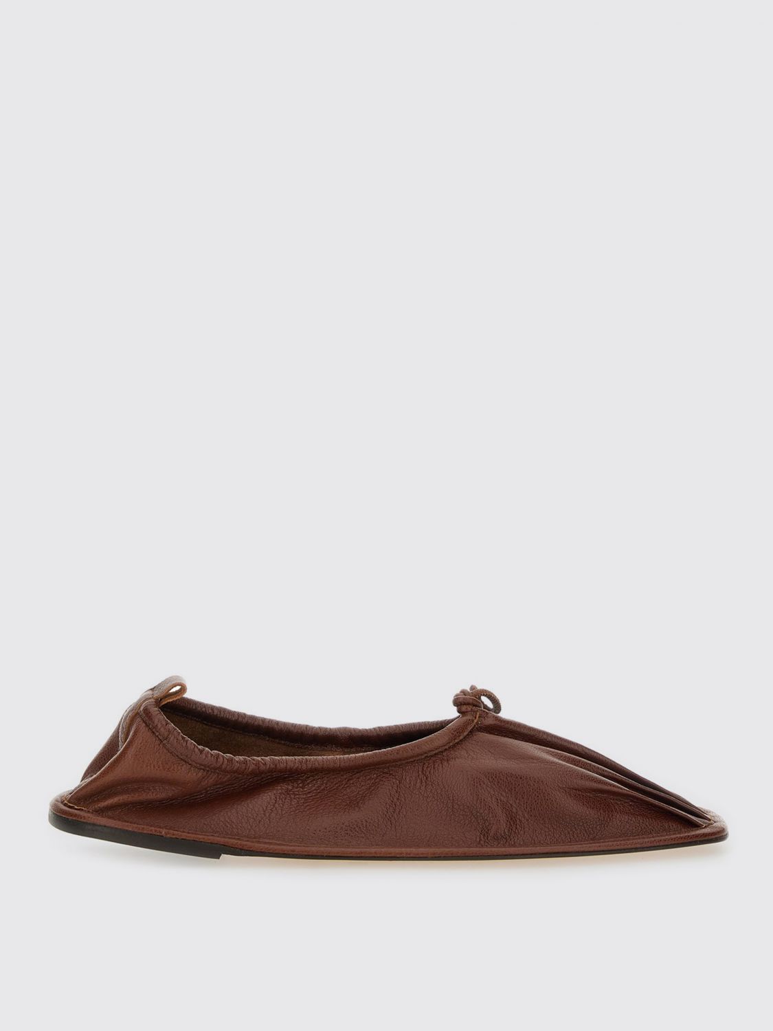 Shop Hereu Flat Shoes Woman Color Brown
