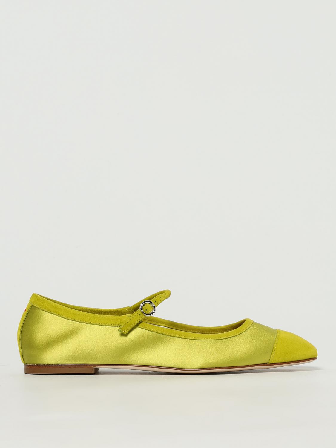 Aeyde Ballet Flats Woman Color Green