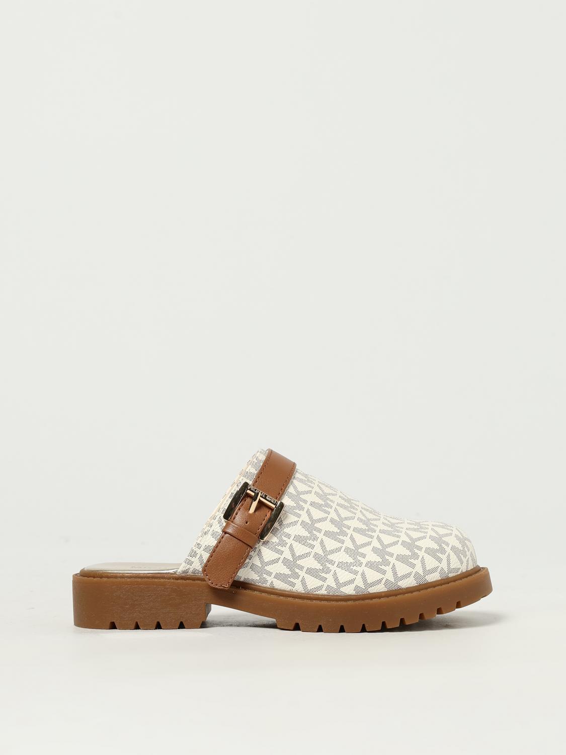 Michael Kors Monogram Sandals In Neutral