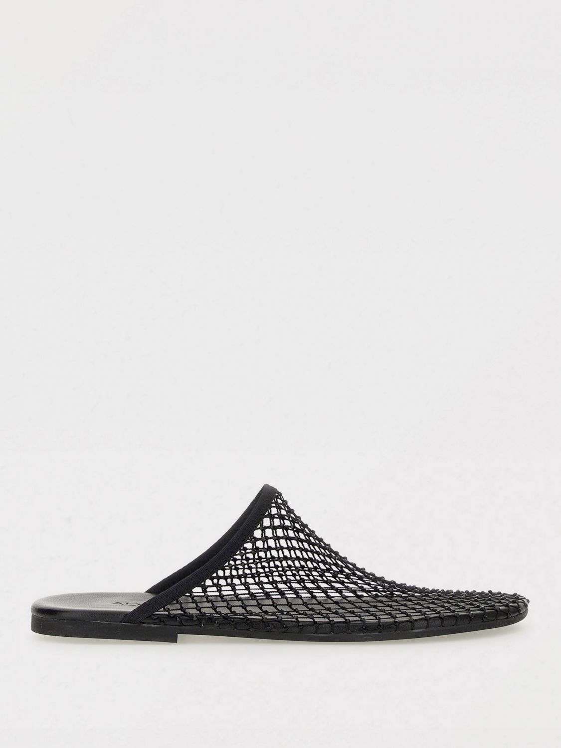 Alysi Black Mesh Slip-on Sabot In Mesh