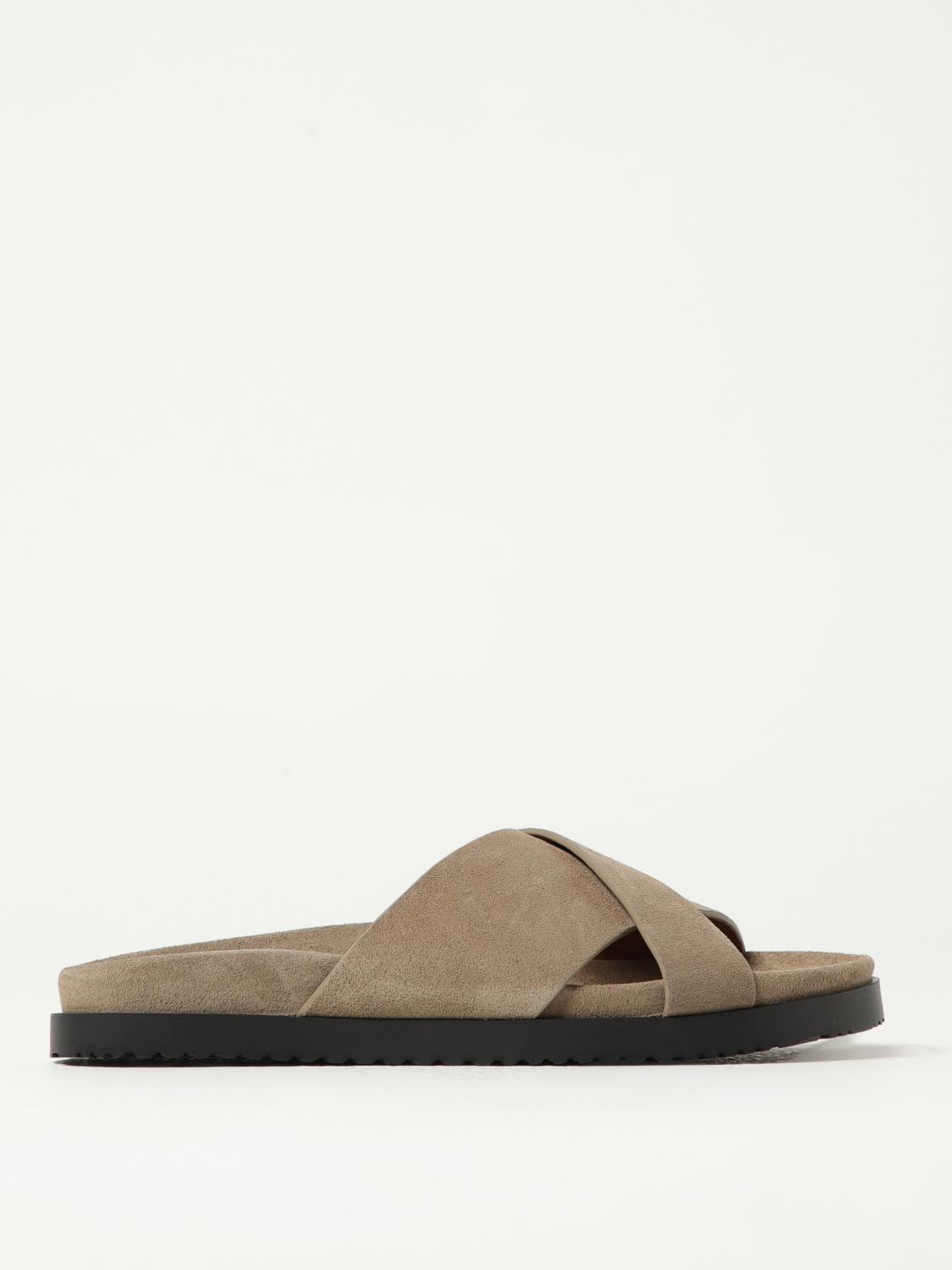 Doucal's Sandals  Men Color Camel In Animal Print