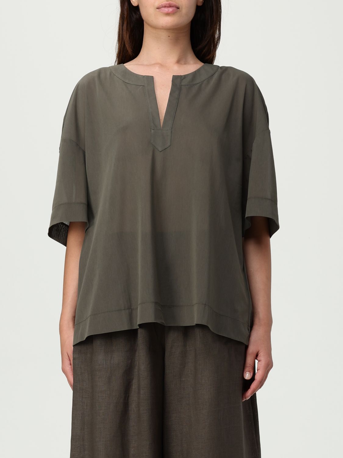 Max Mara Short-sleeved Tops In Green