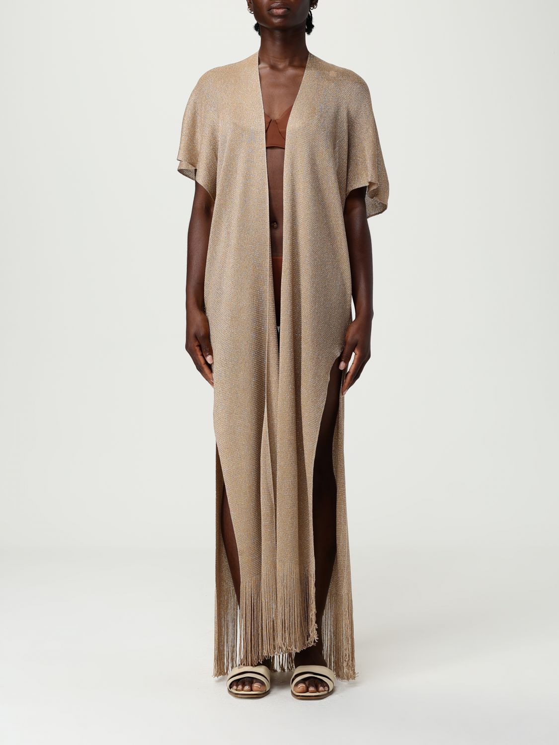 Max Mara Belted Knitted Cardigan In Neutral