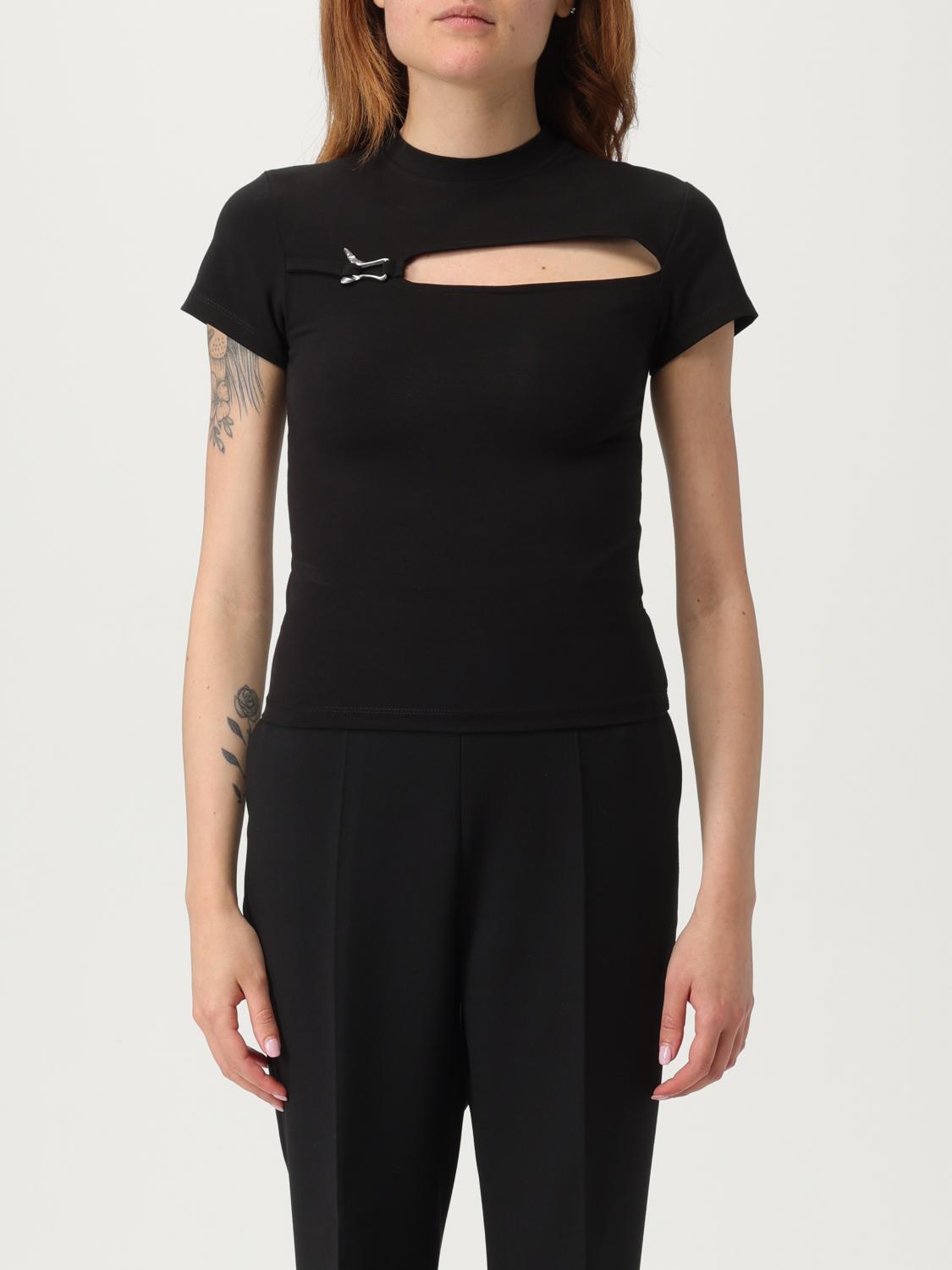 Heliot Emil Cut-out T-shirt In Black