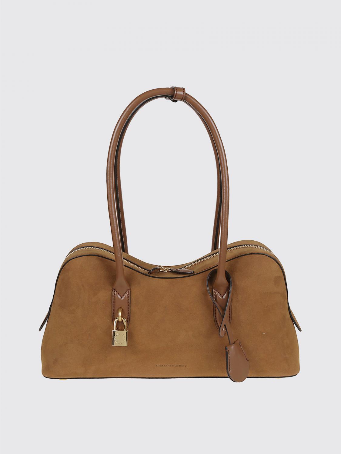 Stella Mccartney Camel Synthetic Leather Ryder Medium Shoulder Bag