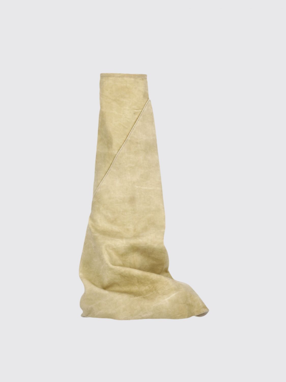 Rick Owens Drkshdw Drkshdw By Rick Owens Beige Beige Cotton Boots In Nude