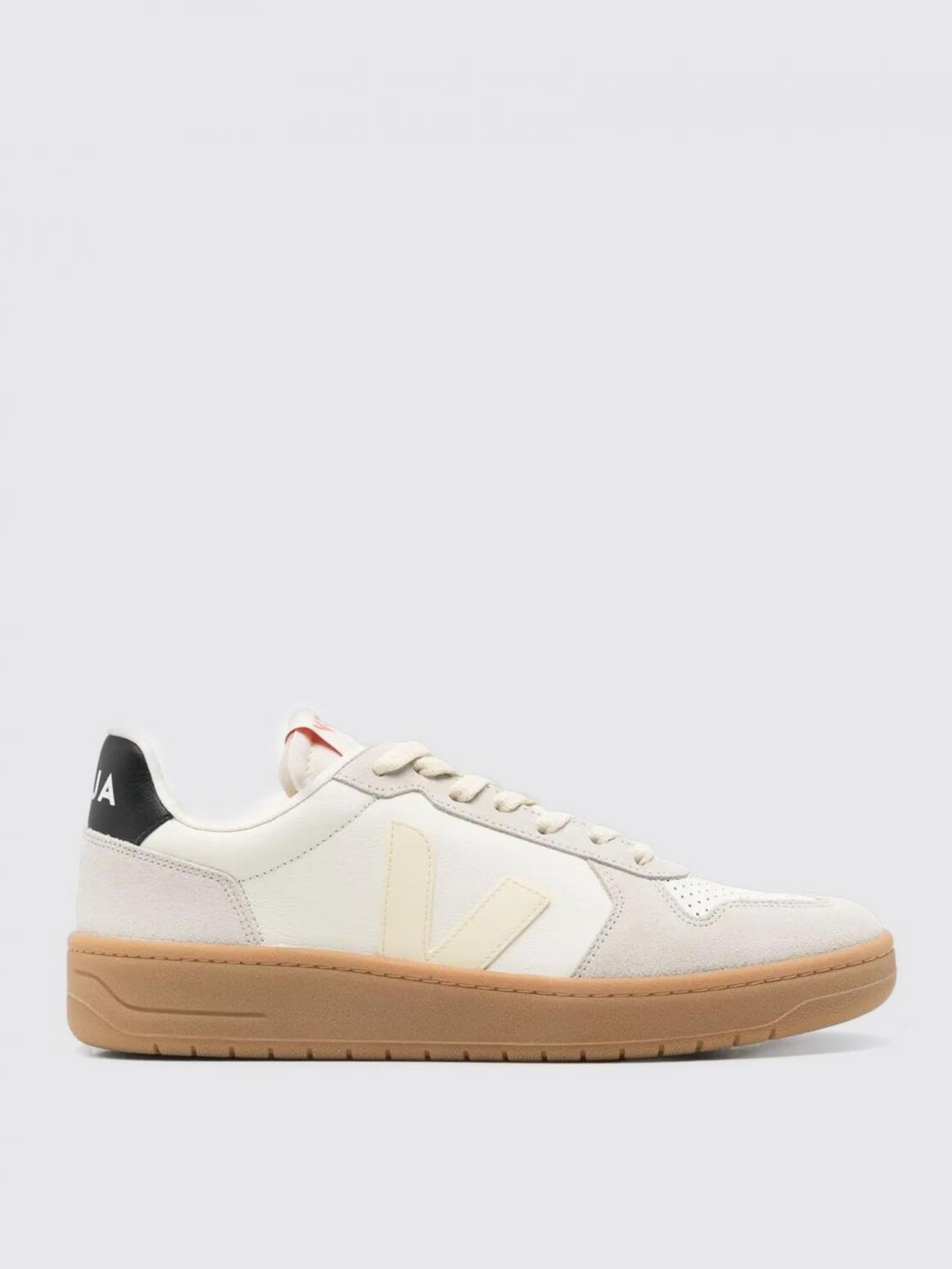 Veja 'v-82' Grey Low Top Sneakers With Logo Patch On Tongue And Side And Logo Letteirng On The Heel
