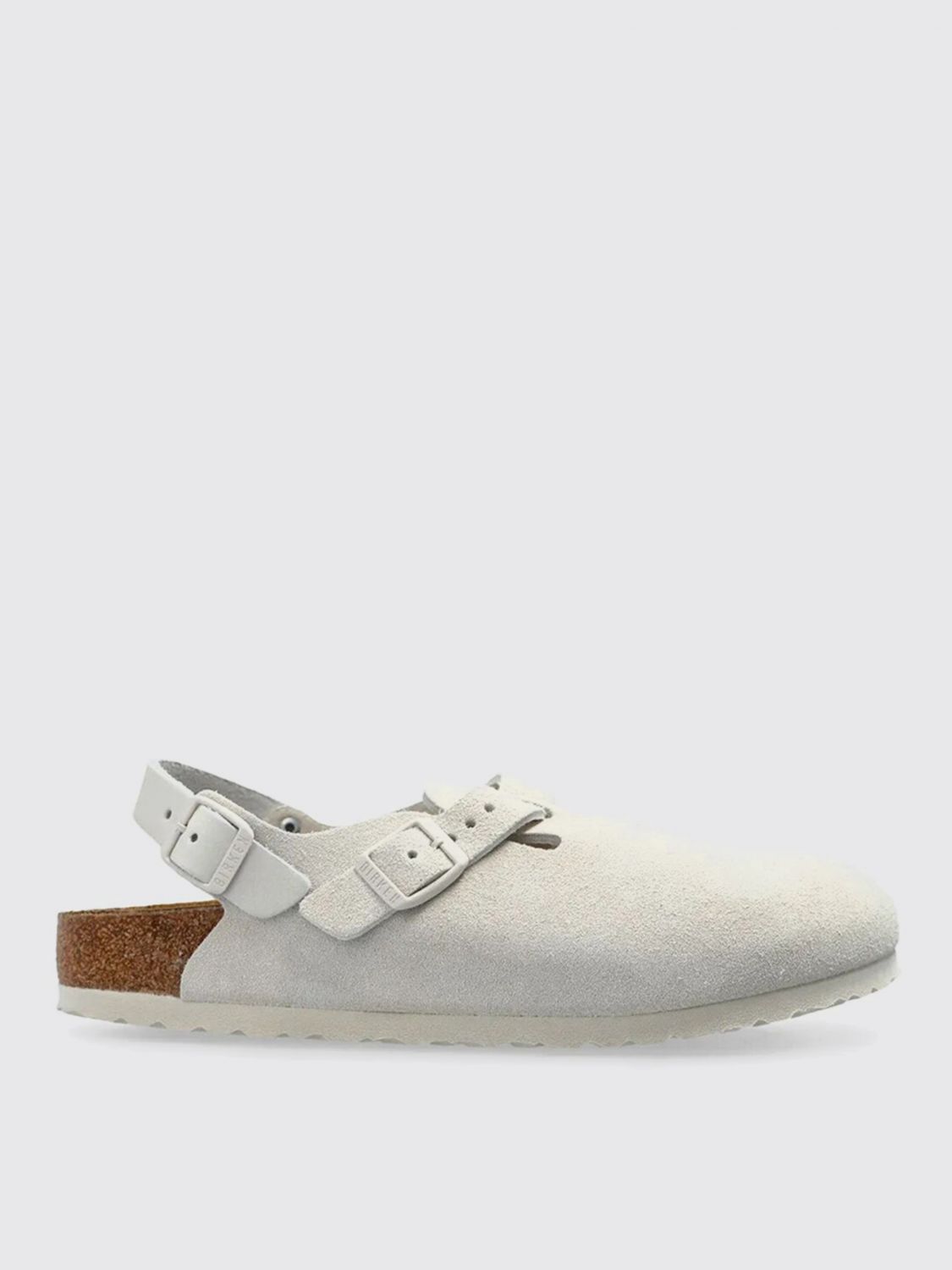 Birkenstock Antique White Suede Tokyo Loafers