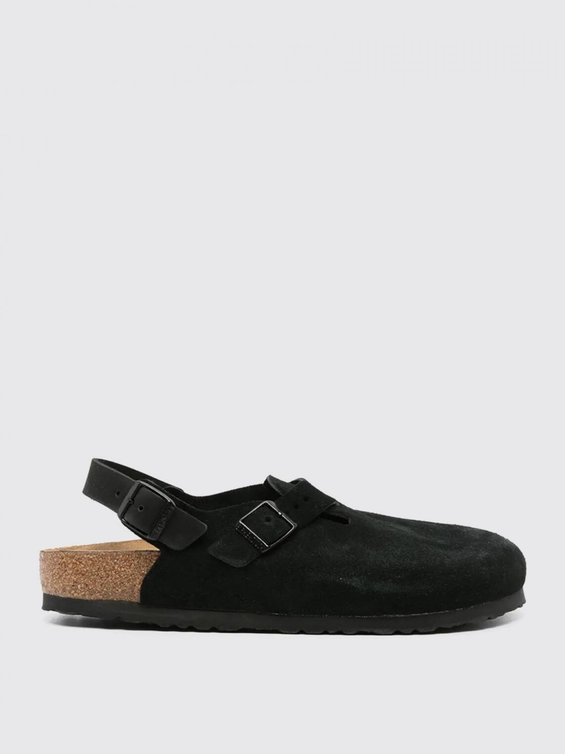 Birkenstock Tokio Buckled Suede Clogs