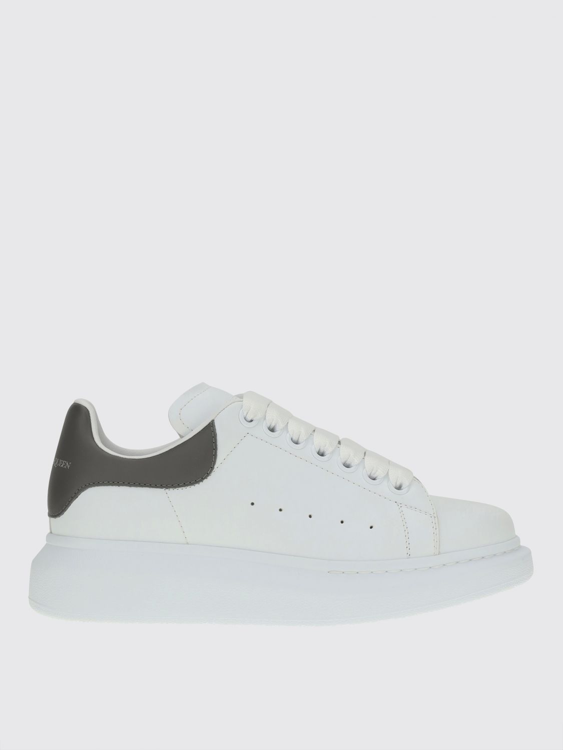 Alexander Mcqueen Platform Leather Sneakers Press-studded Logo