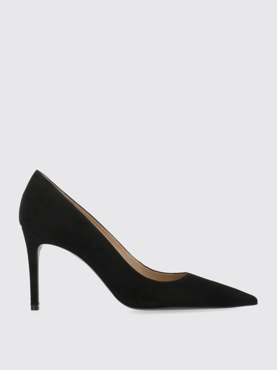 Stuart Weitzman Tacchi Pelle Di Vitello Nero In Black
