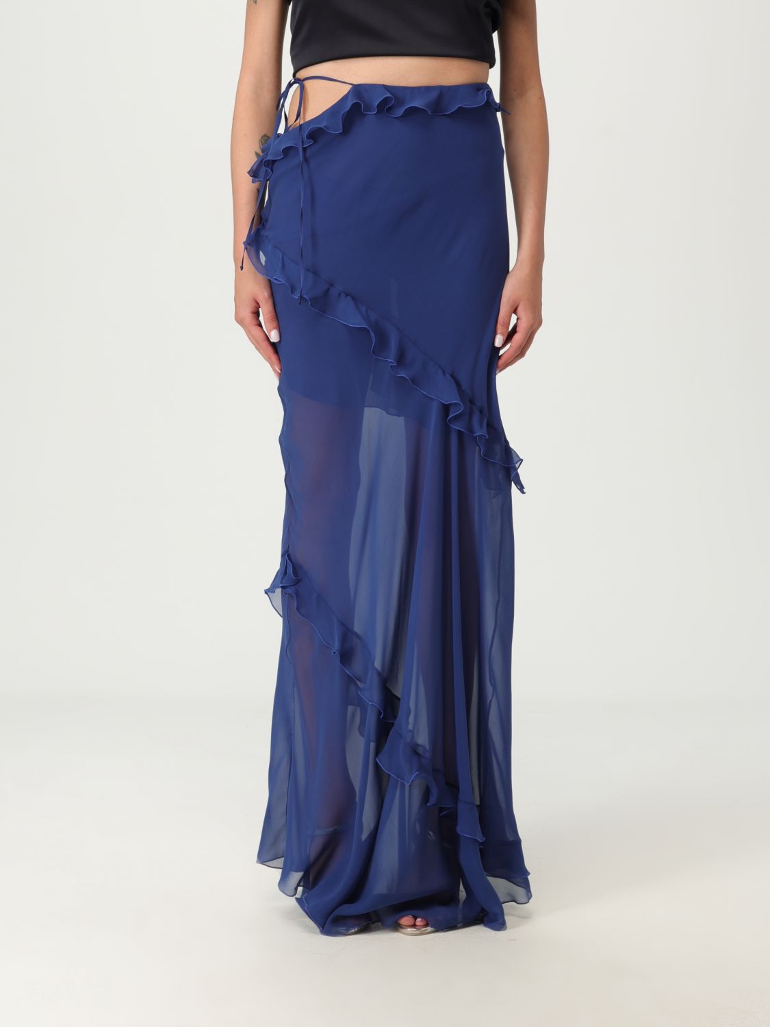 Les Filles D'eva Gonna Donna Colore Blue Navy