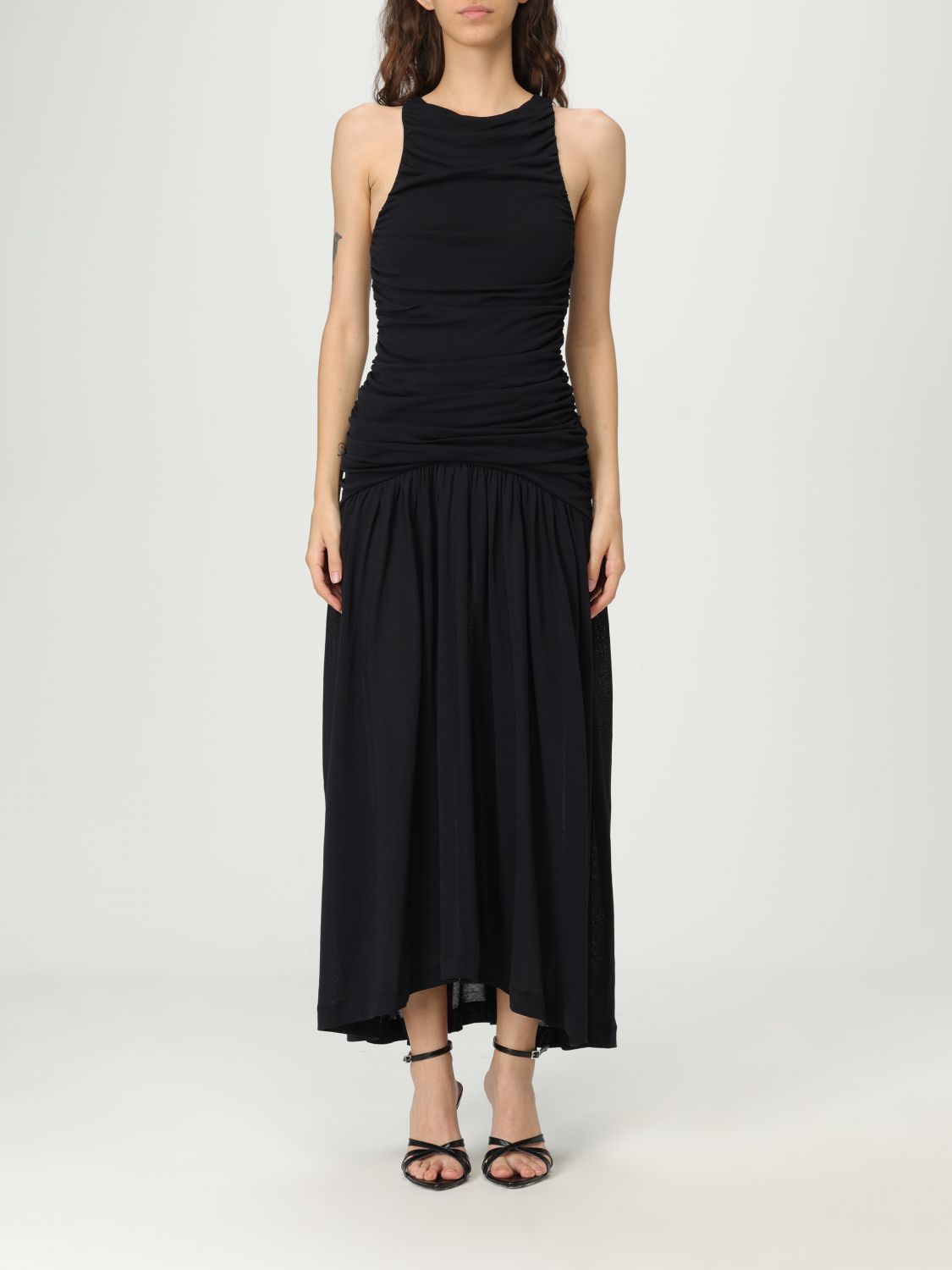 Bite Studios Organic Cotton Evidente Midi Dress In Multi